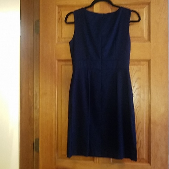 Fitted navy blue dress - Picture 3 of 4